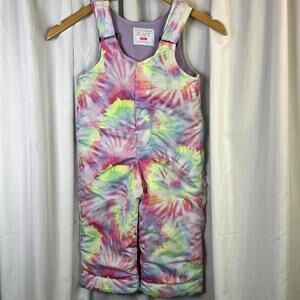 Toddler Sz 2T Bib Overalls Snow Pants by The Children's Place Pretty Print
